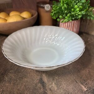 Fire king milk glass bowl